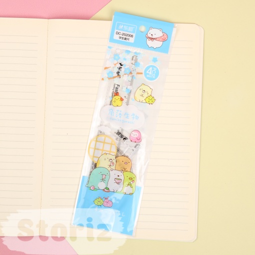 Набор линеек "Sumikko Gurashi" 4шт.