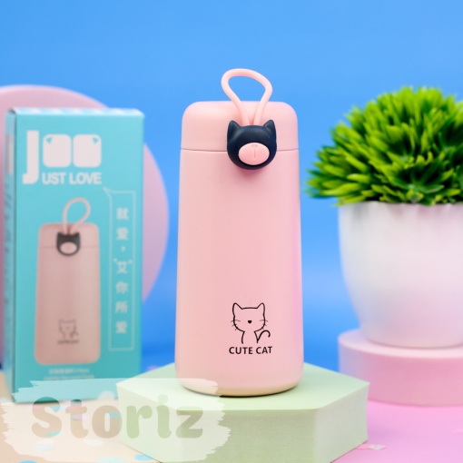 Термос "Cute Cat" розовый, 270мл оптом