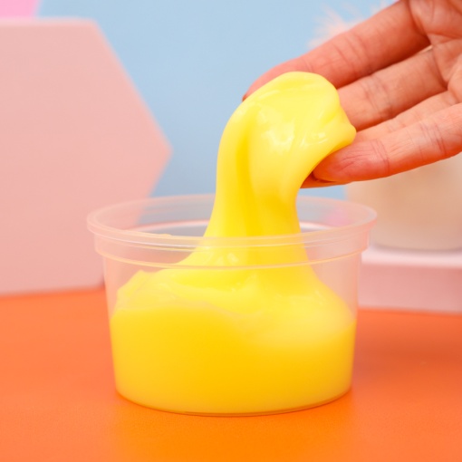 Слайм йогуртовый "Стекло" банановый, 180гр