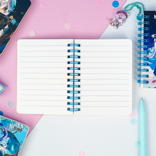 Мини-блокнот на пружине "Genshin Impact" A7