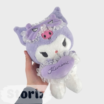 Мягкая игрушка "Куро" фиолетовое сердце, 25см