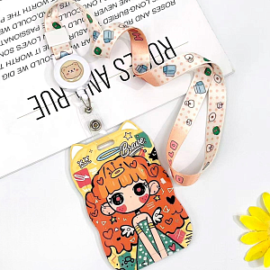 Чехол для карты "Girls" Brave, желтый