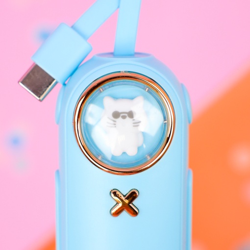 PowerBank "Cat" голубой, Type-C (2000 mAh)