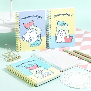 Блокнот "Marumofubiyori" 10,3x14.8см, в ассортименте 1шт 