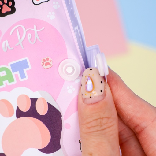 Мини-блокнот с ручкой "Кошачья лапка", в ассортименте 1шт.