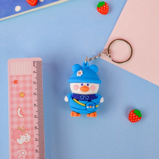 Брелок "Duck" голубой 