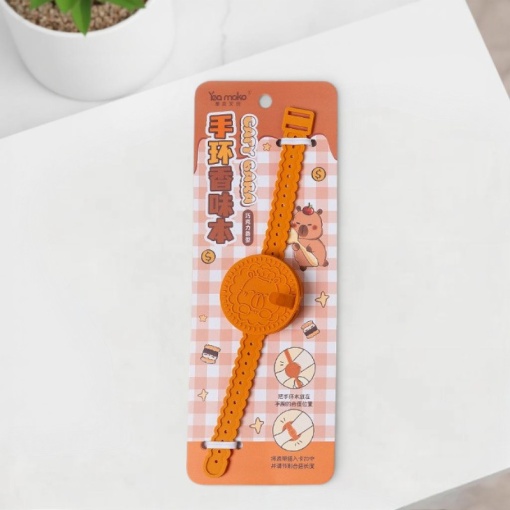 Блокнот-браслет "Yea moko" капибара №9326, оранжевый