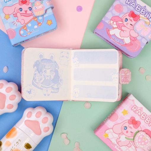 Блокнот "Rabbit" 80x80 мм, в ассортименте 1 шт. (823015)