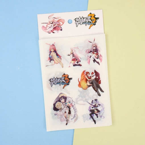 Набор наклеек "Honkai" 6 листов
