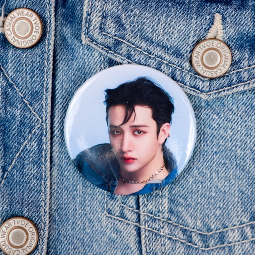 Значок круглый "K-pop" Бан Чан, 56мм