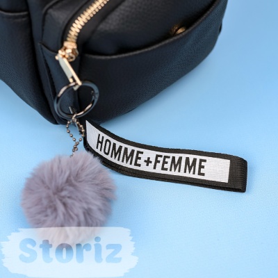 Рюкзак "Homme+Femme" черный, с двумя отделениями (НЕ ИСПОЛЬЗОВАТЬ)