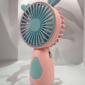 Вентилятор ручной мини "Mini Fan" олень, розово-голубой