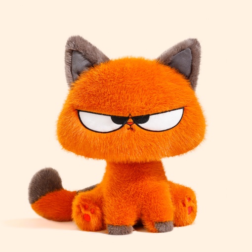 Мягкая игрушка "Angry cat" рыжий, 24см