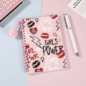 Блокнот "Pink" girls power, 17.6х11.8см