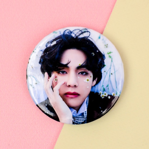 Значок круглый "K-pop" Ким Тхэхён, 56мм