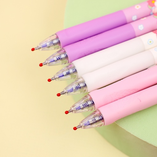 Набор ручек "Strawberry Rabbit" №33055, 12 шт, со стирающими чернилами и стирашка (синий)