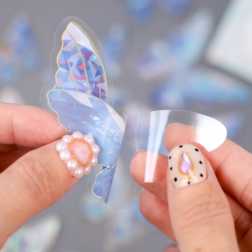 Набор наклеек "Бабочки" Dreams like a star river, синий (20шт.)