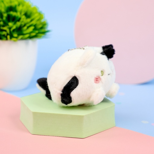 Мягкий брелок "Кото-шарик" черный, 12см