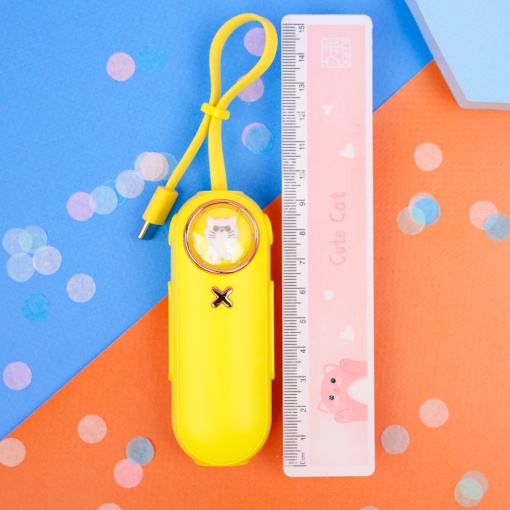 PowerBank "Cat" желтый, Type-C (2000 mAh)