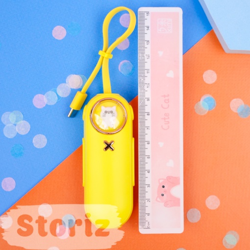 PowerBank "Cat" желтый, Type-C (2000 mAh)