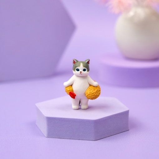Набор фигурок "Shrimp cat" 5-6 см, 5 шт оптом