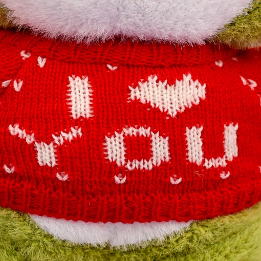 Мягкая игрушка "Лягушка в свитере" 29см