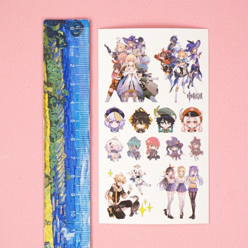 Временная татуировка "Genshin Impact №4", 6.1x10.6 см