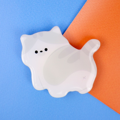 PopSocket "Котик" серый