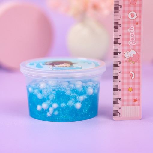 Слайм "Венти" голубые блёстки + шарики, 150 гр. STORIZ