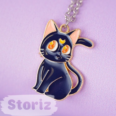 Кулон "Sailor Moon Cat" темно-синий
