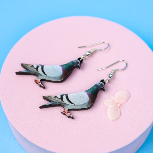 Серьги "Голубь"