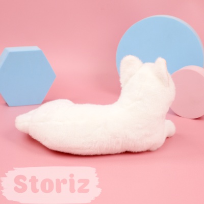 Мягкая игрушка "Кошка" белый, 30см