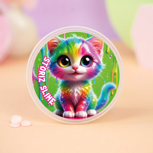 Слайм "Kitty paw" зеленый 180 гр. STORIZ