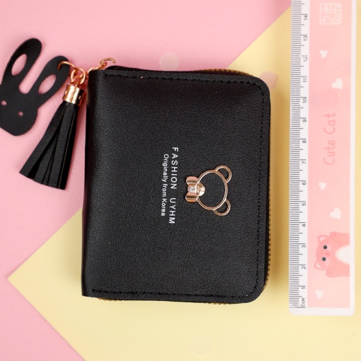 Мини-кошелек "Forever Young Bear" черный