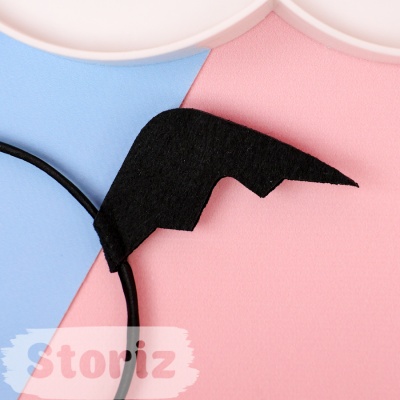 Ободок "Bat Wings", черный