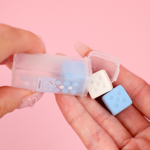 Набор стирательных резинок "Игральные кости" №2755. в ассортименте 1 шт.