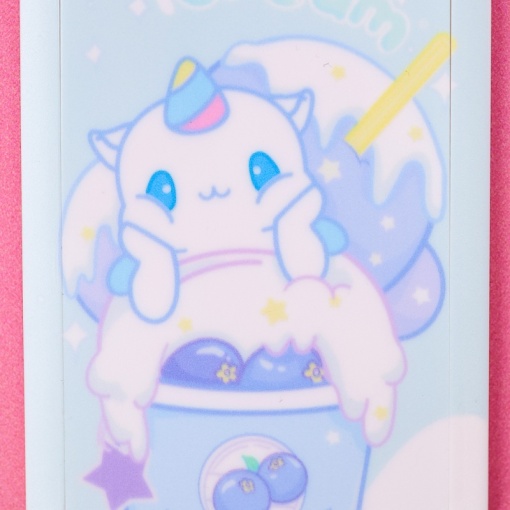 Брелок-чехол для карты "Unicorn", blueberry creum