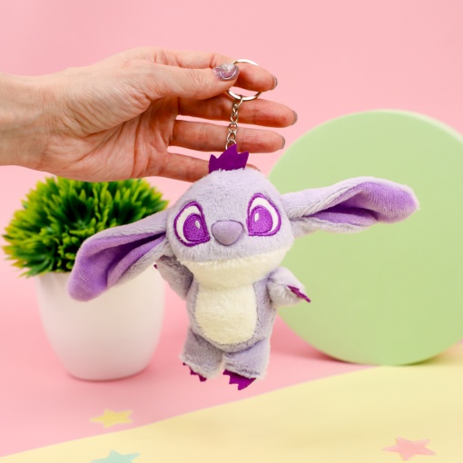 Мягкий брелок "Милый глазастик" 12см, фиолетовый 
