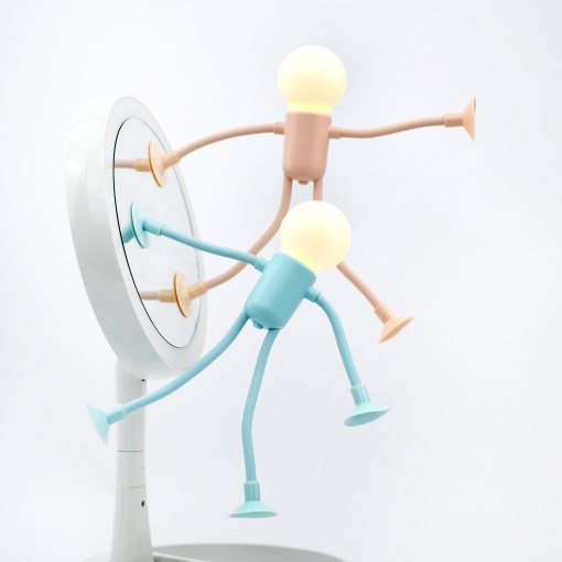 Ночник "Человечек" на присосках, розовый оптом