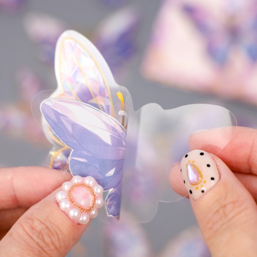 Набор наклеек "Бабочки" Ires Nebula, фиолетовый (20шт.)