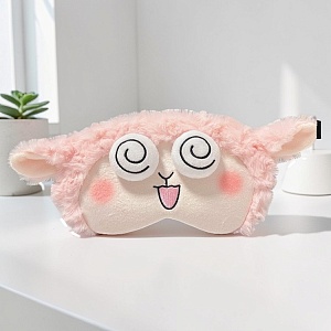 Маска для сна "Funny sheep" розовый