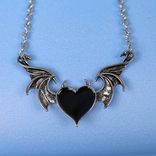Подвеска на цепочке "Сердце с крыльями" №XH0330