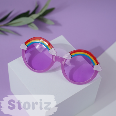 Солнцезащитные очки с чехлом "Rainbow" purple