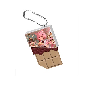 Брелок "Anime chocolate" бежевый