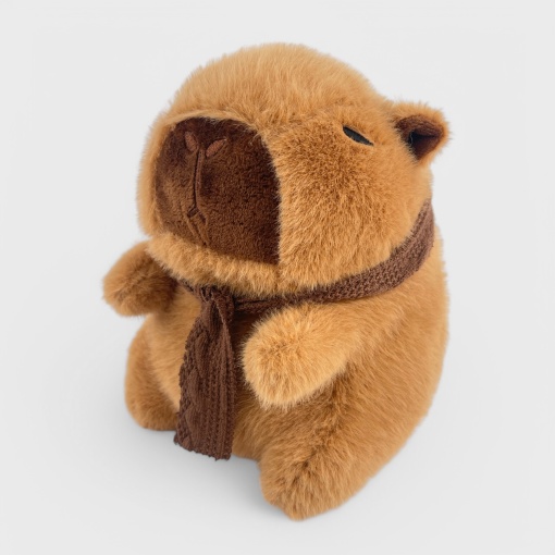 Мягкая игрушка "Капибара" с шарфиком, 23см