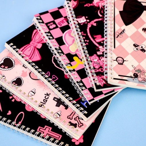 Блокнот на кольцах "Dark sweetheart" A5, в ассортименте 1 шт. 