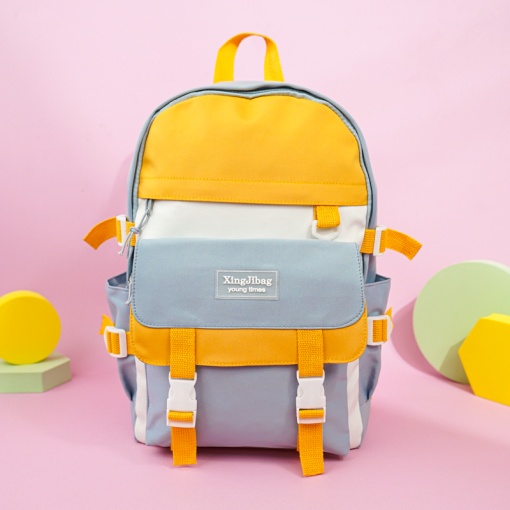 Рюкзак "Young times" сине-оранжевый