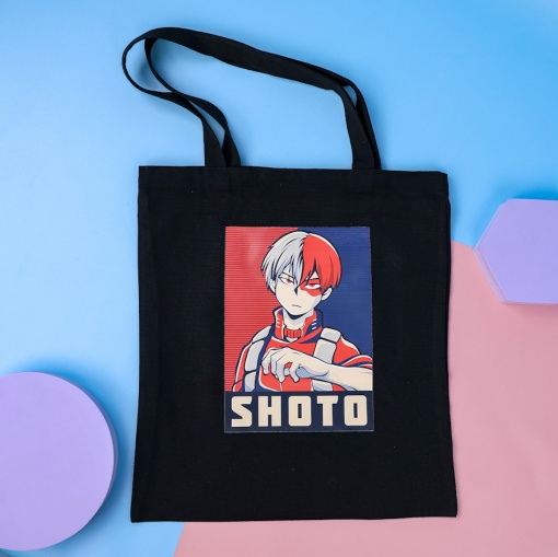 Сумка тканевая "Моя геройская академия", черный, 263-A