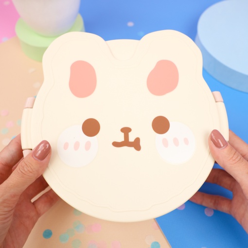 Ланчбокс "Зайка" белый оптом