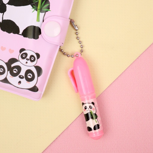 Мини-блокнот с ручкой "Панда", в ассортименте 1шт.